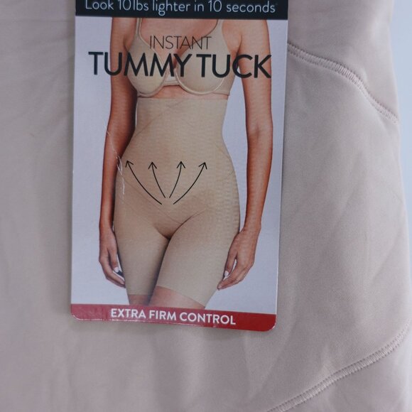 NEW Miraclesuit Instant Tummy Tuck Extra Firm High-Waist Thigh Slimmer Beige Sze - Picture 3 of 5